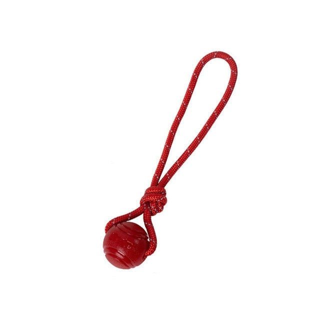 FlexiFetch Rubber Ball & with String - My Dog's Supplier