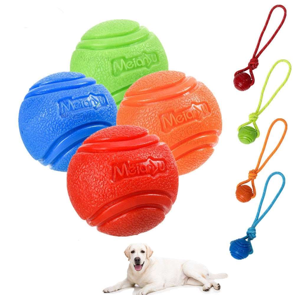 FlexiFetch Rubber Ball & with String - My Dog's Supplier