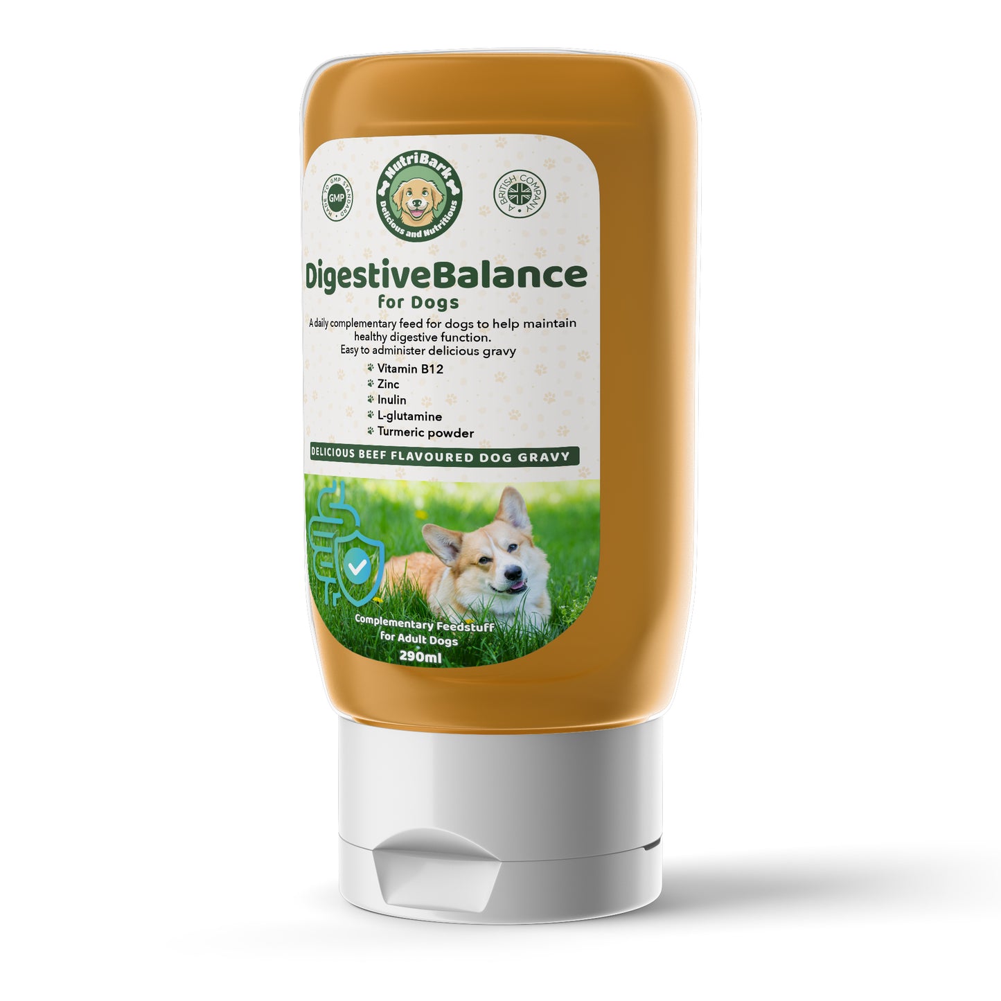 NUTRIBARK - DigestiveBalance for Dogs - 290ml Beef-Flavoured Gravy