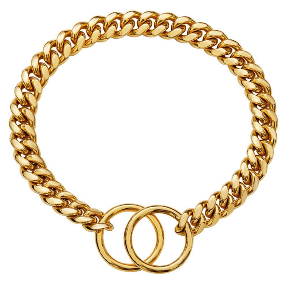 Gold Chain Dog Collar - My Dog's Supplier